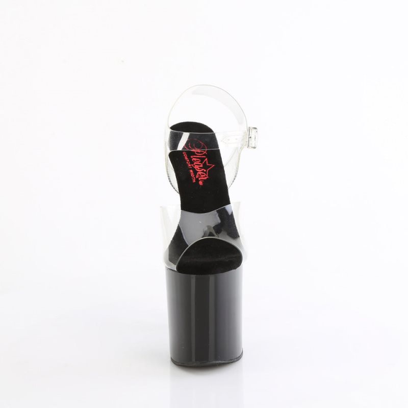 Pleaser Naughty-808 Hakken Dames Zwart | BELGIE BEEIXOZW
