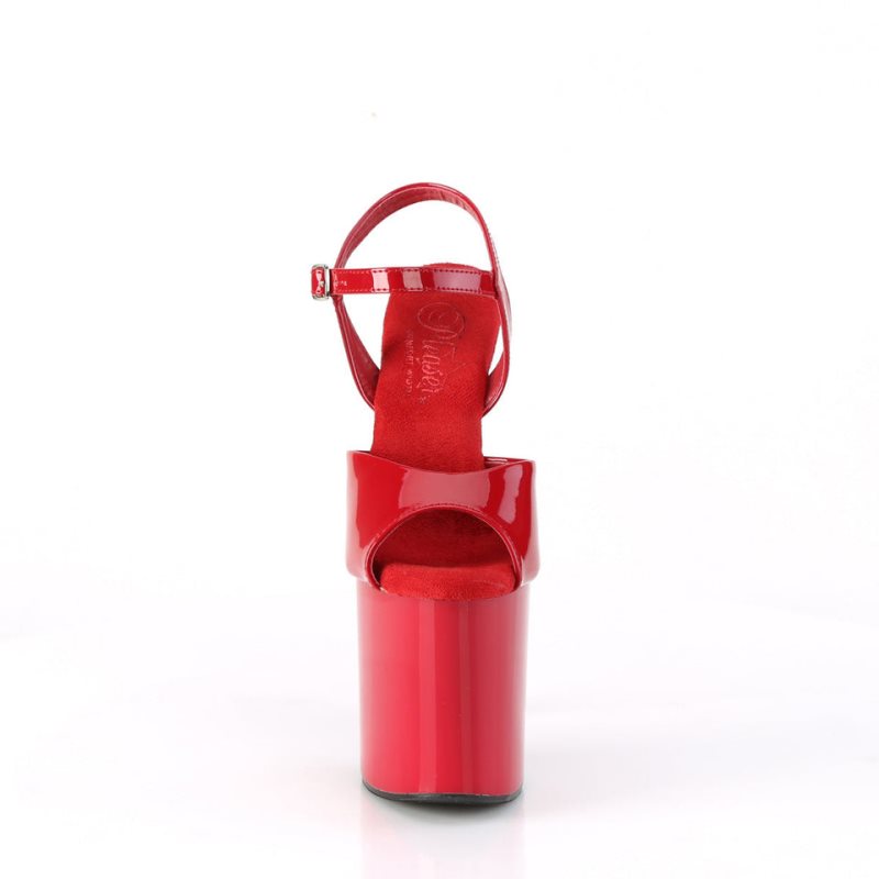Pleaser Naughty-809 Hakken Dames Rood | BELGIE BEZTQMGW
