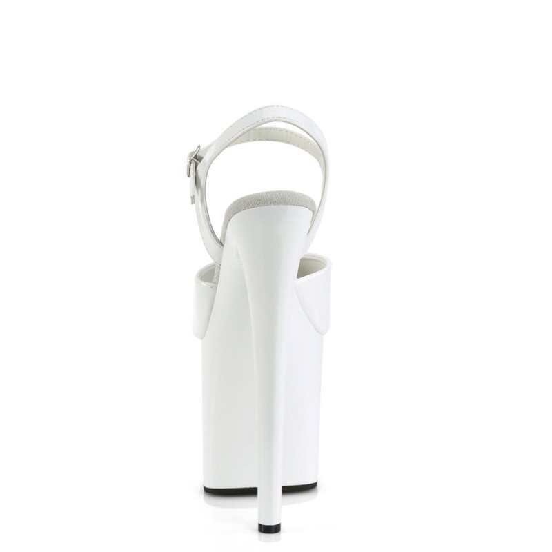 Pleaser Naughty-809 Hakken Dames Wit | BELGIE BEJBTXDA