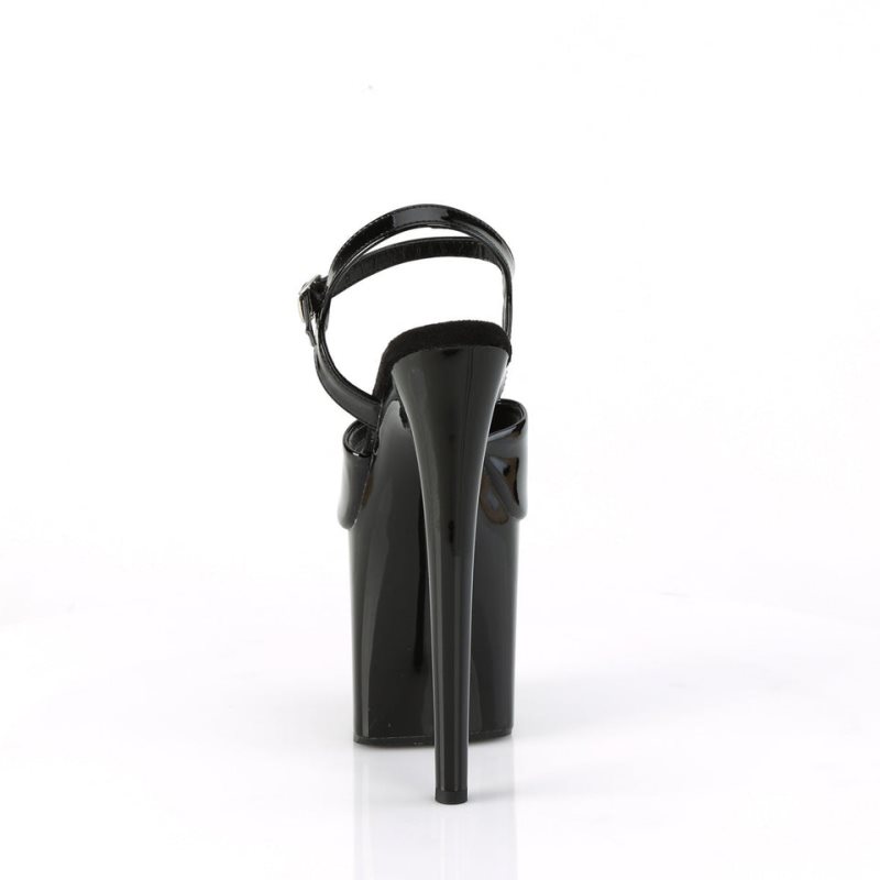 Pleaser Naughty-809 Hakken Dames Zwart | BELGIE BESOKNUB