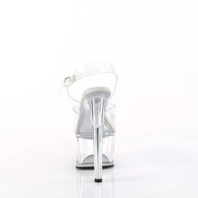 Pleaser Passion-708 Hakken Dames Clear | BELGIE BEDEHTML