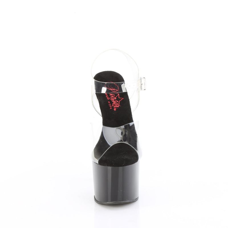 Pleaser Passion-708 Hakken Dames Zwart | BELGIE BEKHFPCQ