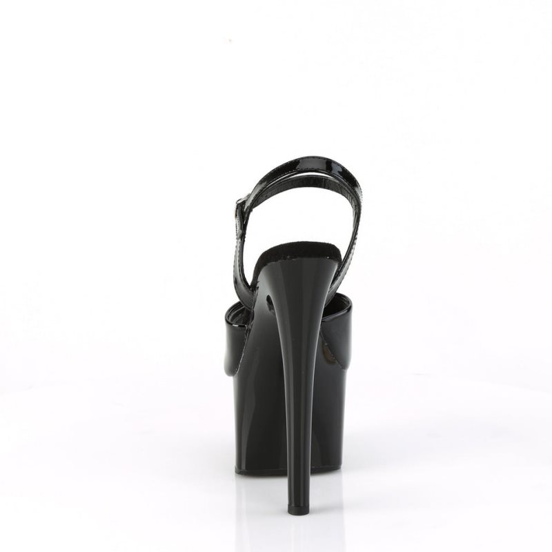 Pleaser Passion-709 Hakken Dames Zwart | BELGIE BEECZLTG