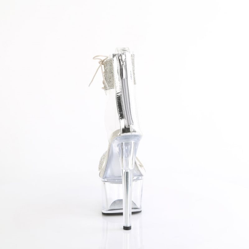 Pleaser Passion-727RS Hakken Dames Zilver | BELGIE BETXZUKP