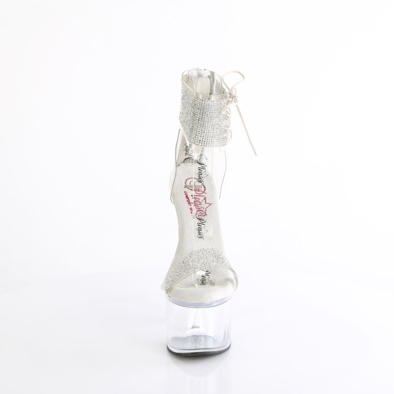 Pleaser Passion-727RS Hakken Dames Zilver | BELGIE BETXZUKP