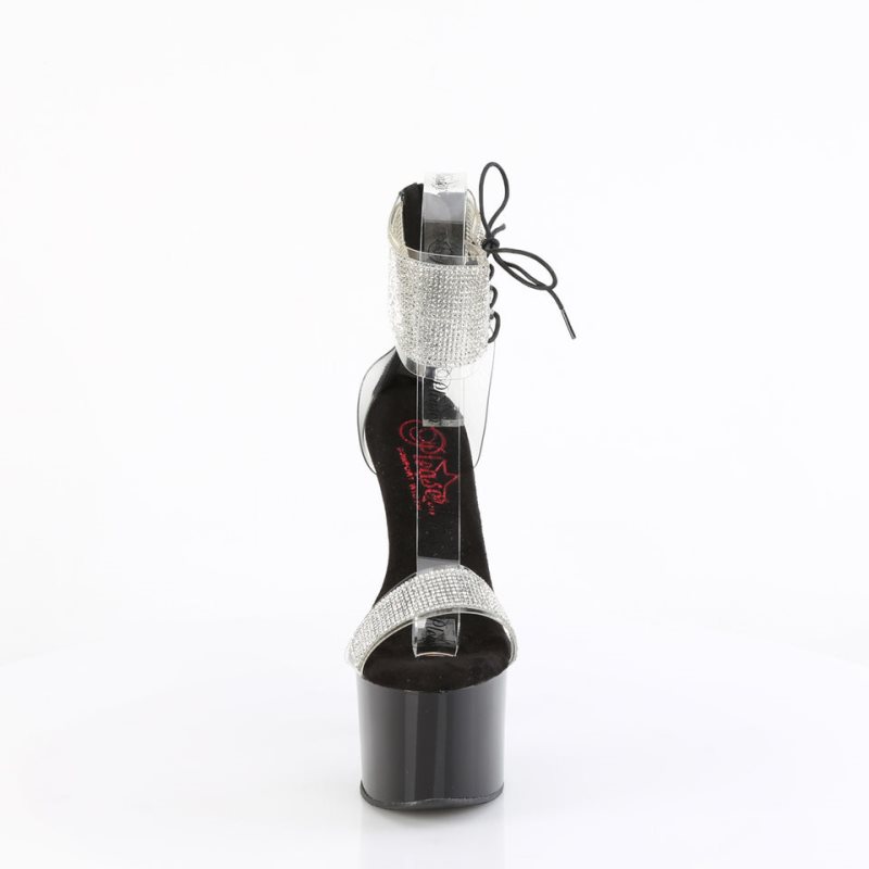 Pleaser Passion-727RS Hakken Dames Zwart | BELGIE BEZDJYTF