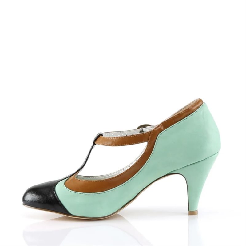 Pleaser Peach-03 Hakken Dames Groen | BELGIE BEFNBUJW