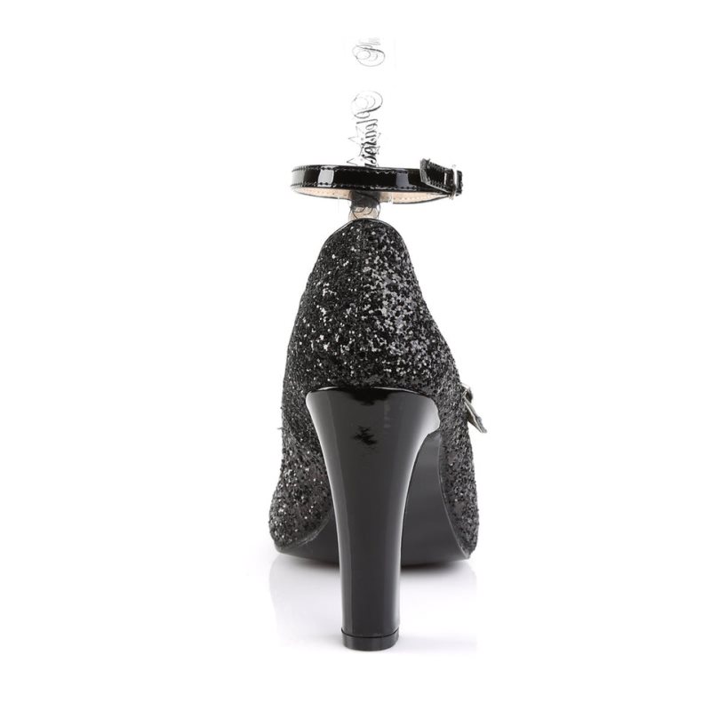 Pleaser Queen-01 Hakken Dames Zwart | BELGIE BECUZJVW