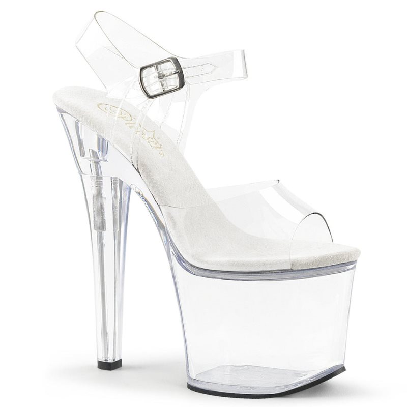 Pleaser Radiant-708 Hakken Dames Clear | BELGIE BETSBQNL