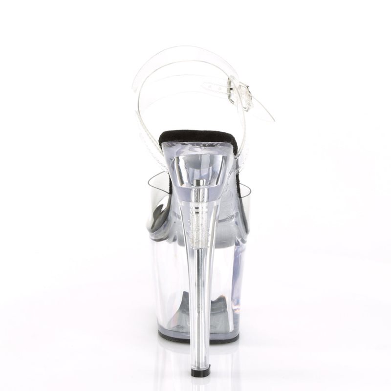 Pleaser Radiant-708 Hakken Dames Zwart | BELGIE BEQOXGNU