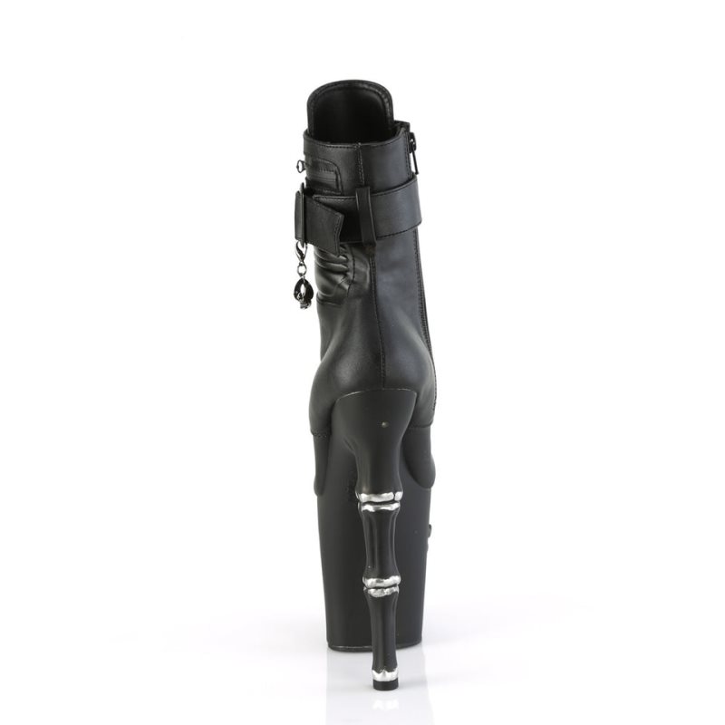 Pleaser Rapture-1020STR-LT Vegan Leather Laarzen Dames Zwart | BELGIE BEEDIUZS