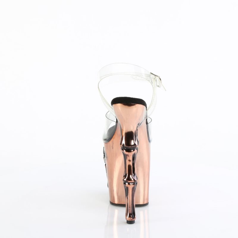 Pleaser Rapture-808-LT Hakken Dames Bruin | BELGIE BECBRMKY