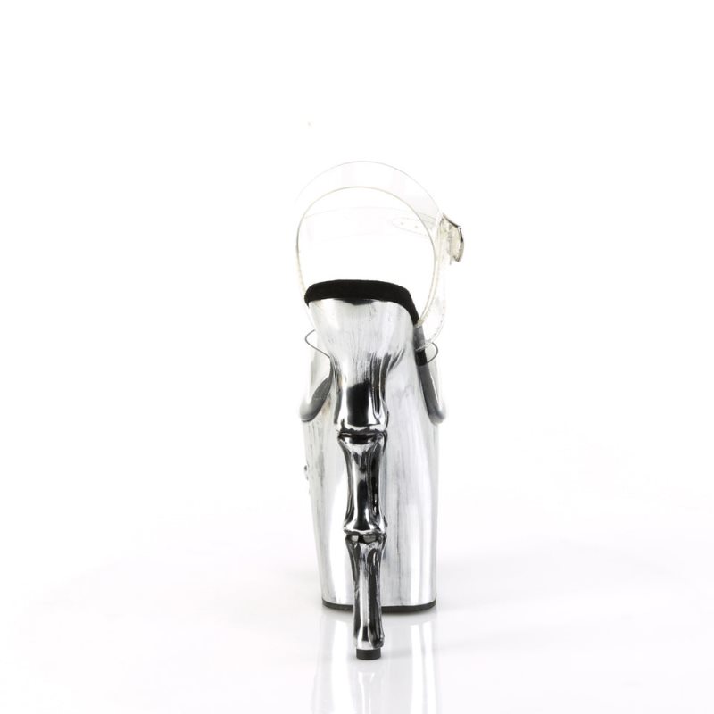 Pleaser Rapture-808-LT Hakken Dames Grijs | BELGIE BELMBFKN