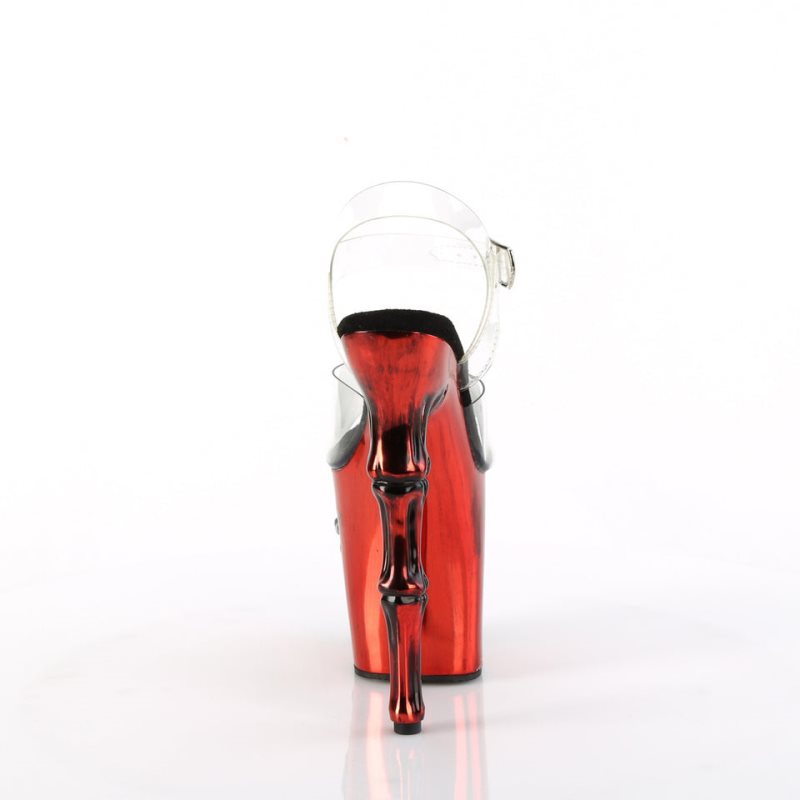 Pleaser Rapture-808-LT Hakken Dames Rood | BELGIE BEFUARPJ