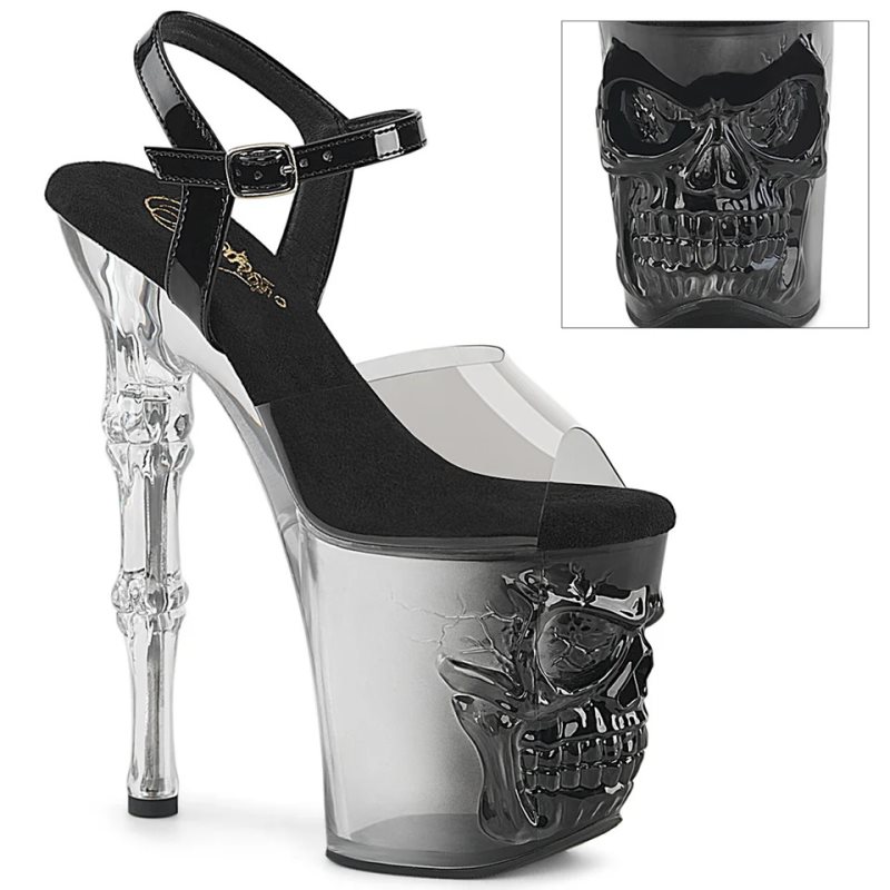 Pleaser Rapture-808T-1 Hakken Dames Zwart | BELGIE BESZLYND