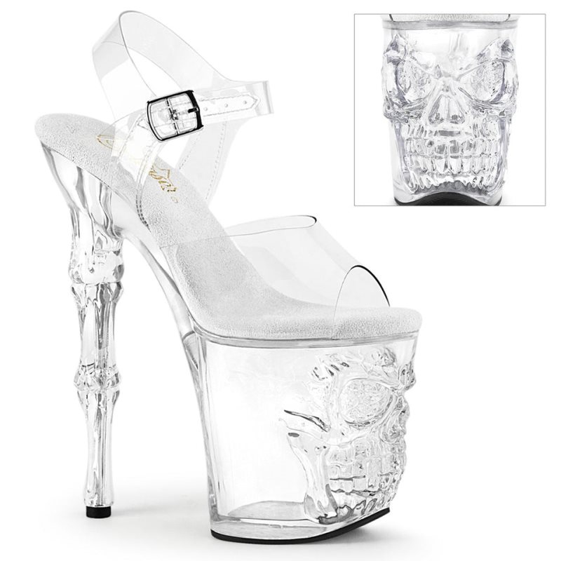 Pleaser Rapture-808 Hakken Dames Clear | BELGIE BEPXVZFJ