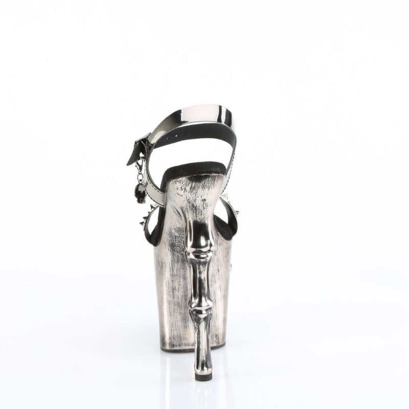 Pleaser Rapture-812-LT Hakken Dames Grijs | BELGIE BEUWEOVS