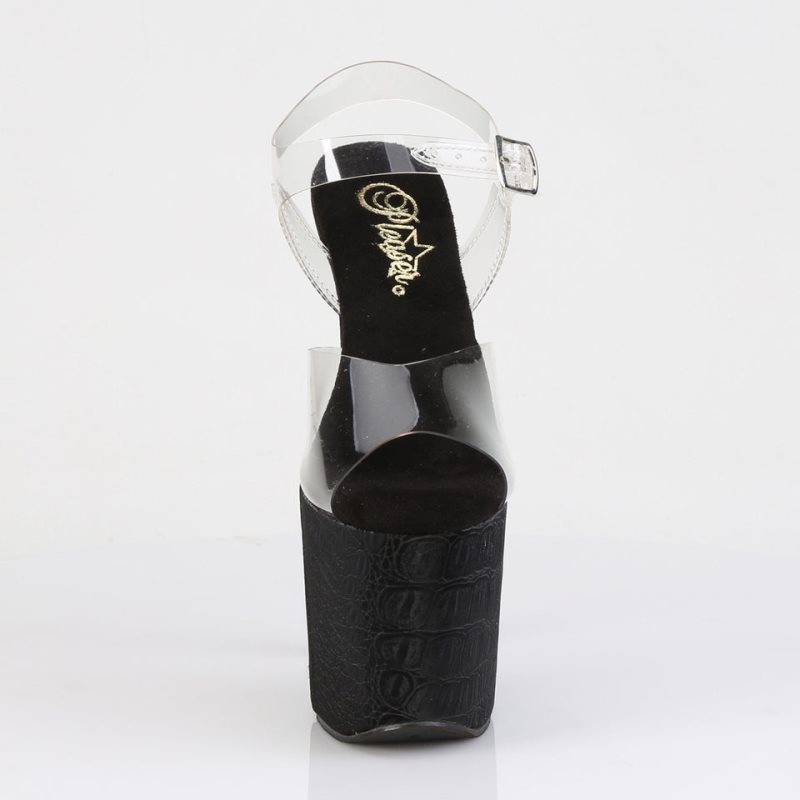 Pleaser Razzle-808WR Hakken Dames Zwart | BELGIE BEOJMRLC