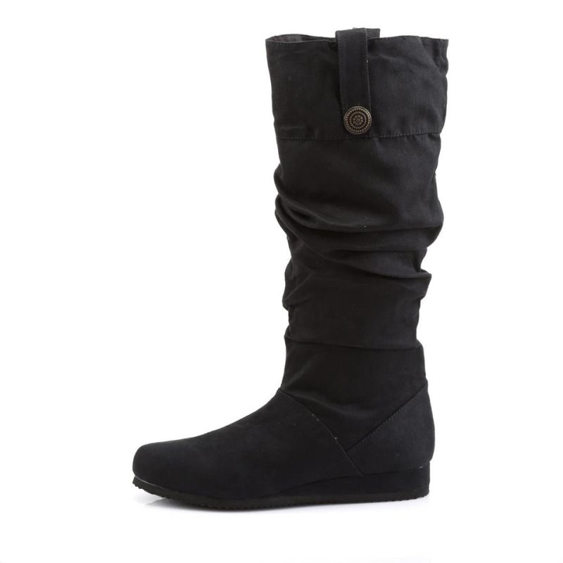 Pleaser Renaissance-104 Knie Laarzen Dames Zwart | BELGIE BETSADMN