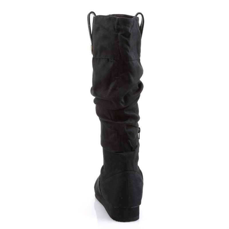 Pleaser Renaissance-104 Knie Laarzen Dames Zwart | BELGIE BETSADMN
