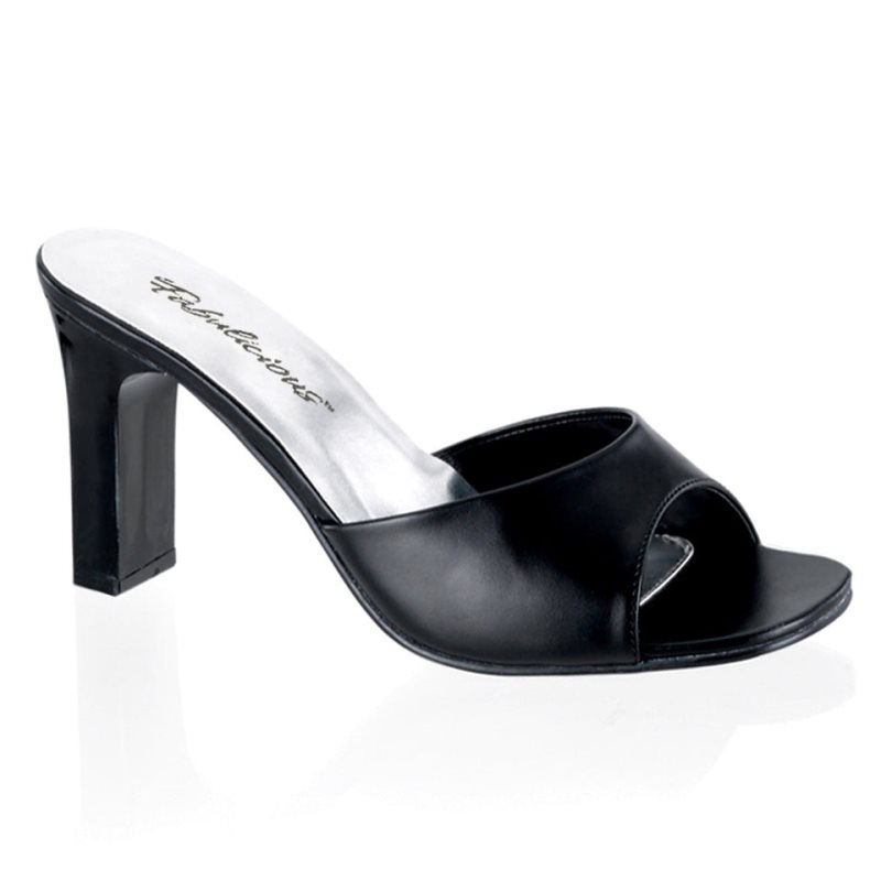 Pleaser Romance-301-2 Badslippers Dames Zwart | BELGIE BEZVGSHE
