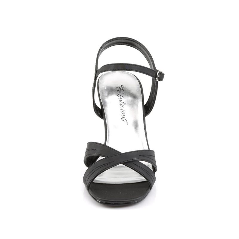 Pleaser Romance-313 Vegan Leather Hakken Dames Zwart | BELGIE BEOSBXYR