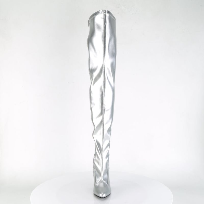 Pleaser Seduce-3000 Hoge Hakken Dames Zilver | BELGIE BEEZCGSK