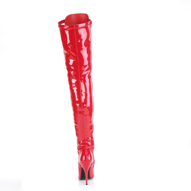 Pleaser Seduce-3024 Hoge Hakken Dames Rood | BELGIE BEGCYRQT