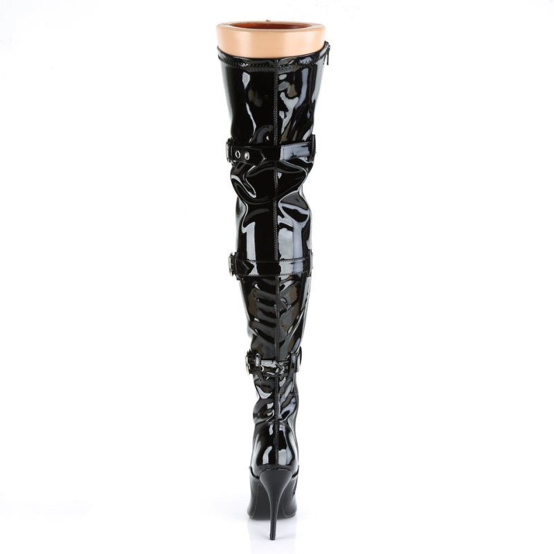 Pleaser Seduce-3028 Hoge Hakken Dames Zwart | BELGIE BECSTOXY