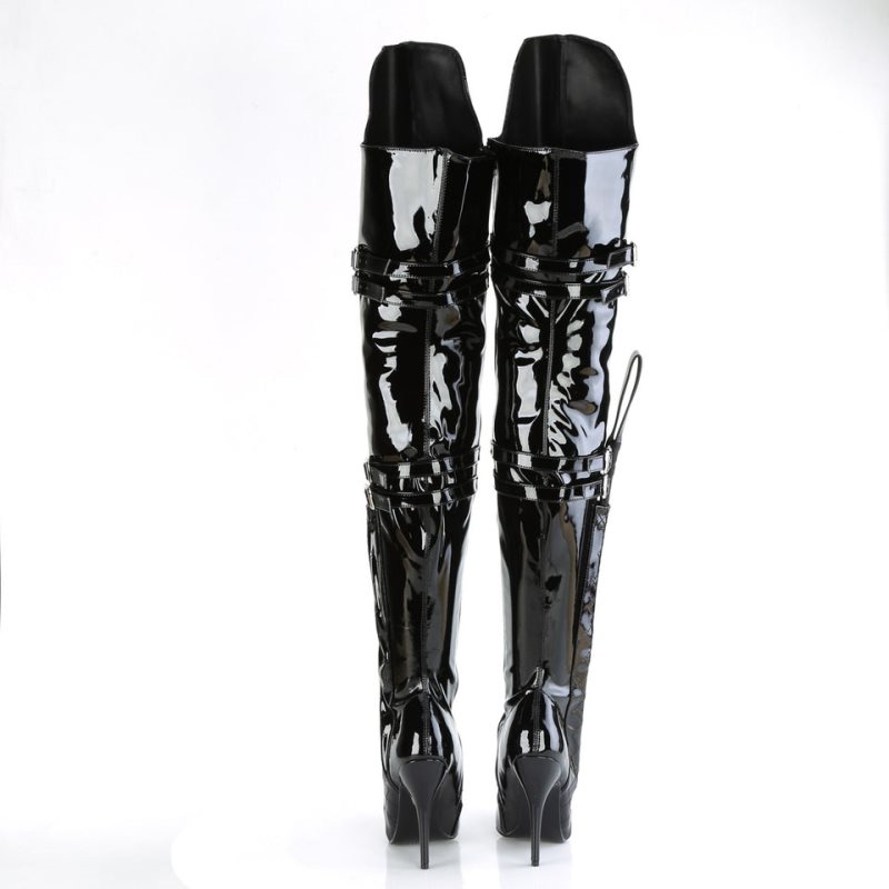 Pleaser Seduce-3080 Hoge Hakken Dames Zwart | BELGIE BEBCEAHS