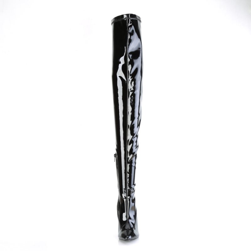 Pleaser Seduce-4000SLT Hoge Hakken Dames Zwart | BELGIE BECHLQFT