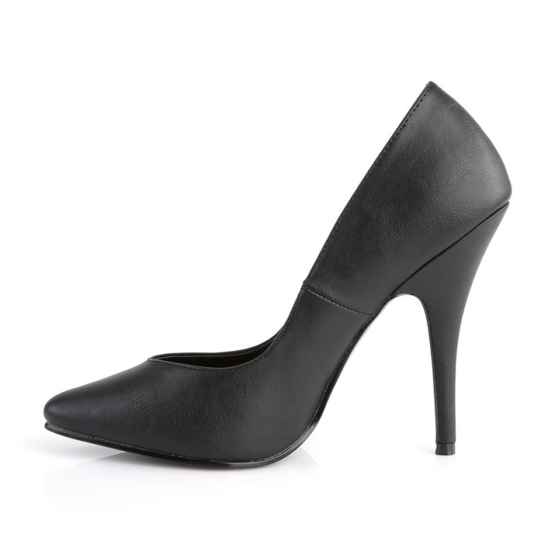 Pleaser Seduce-420V Vegan Leather Hakken Dames Zwart | BELGIE BEGSTYKM
