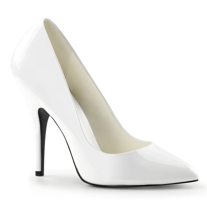 Pleaser Seduce-420 Hakken Dames Wit | BELGIE BEYCVBNS