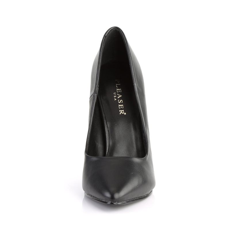 Pleaser Seduce-420 Vegan Leather Hakken Dames Zwart | BELGIE BEZCRYXE