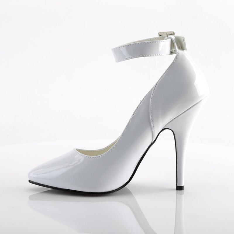 Pleaser Seduce-431 Hakken Dames Wit | BELGIE BEATEPBQ