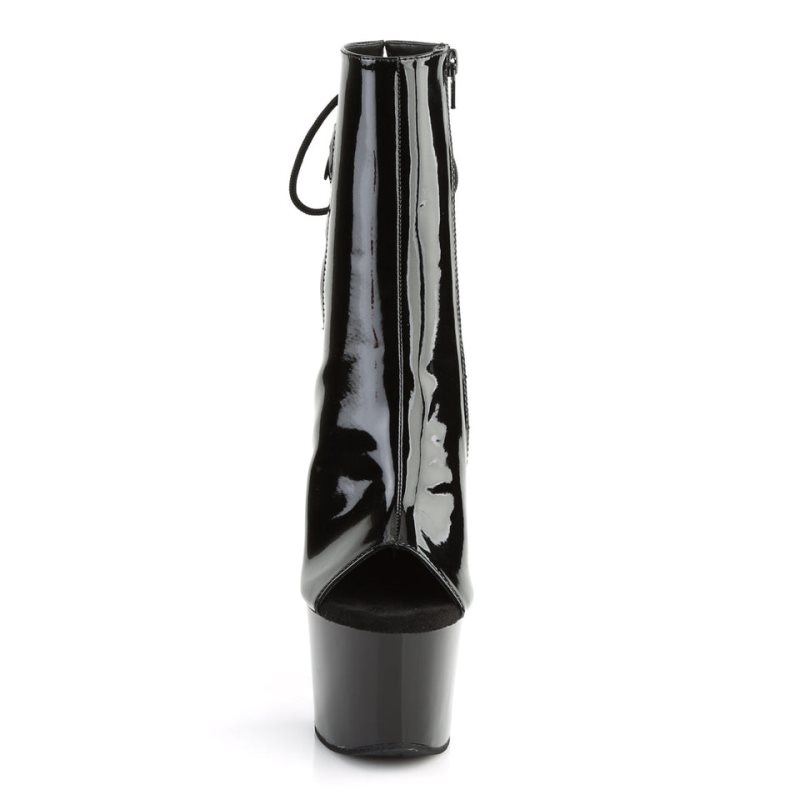 Pleaser Sky-1018 Laarzen Dames Zwart | BELGIE BEFSNMZO