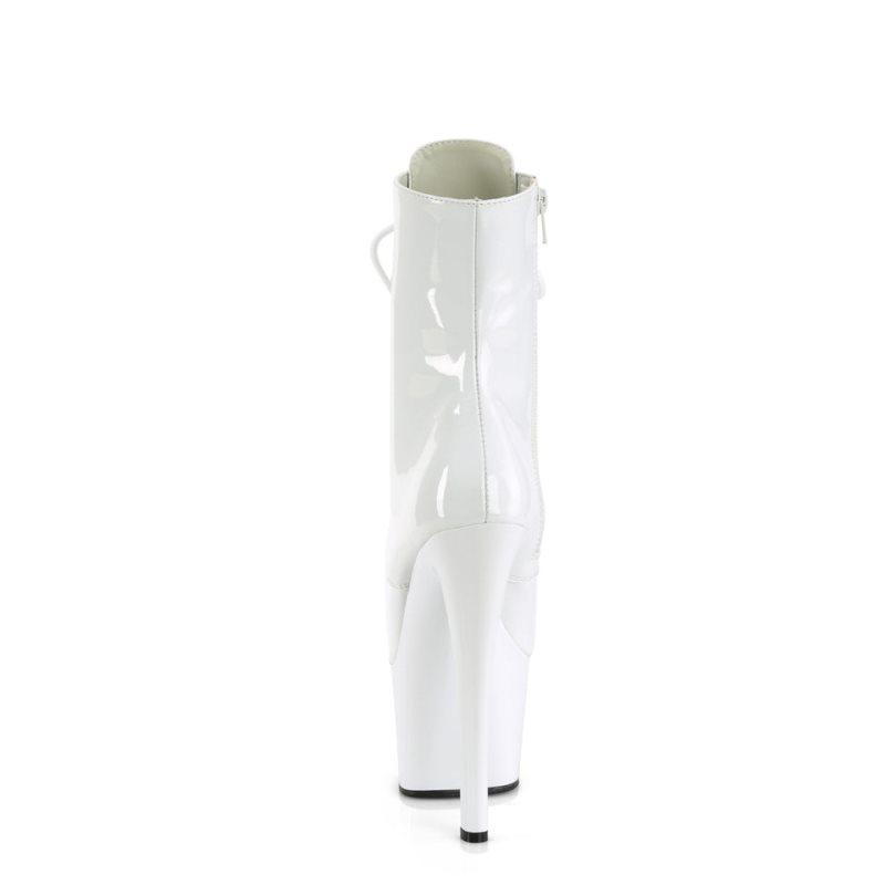 Pleaser Sky-1020 Laarzen Dames Wit | BELGIE BEUBFVLG