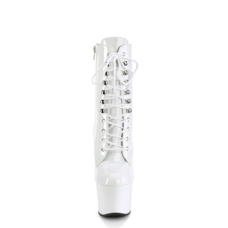 Pleaser Sky-1020 Laarzen Dames Wit | BELGIE BEUBFVLG