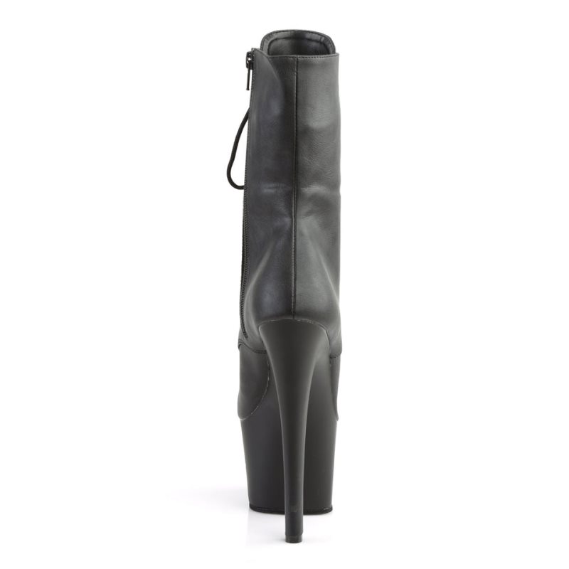 Pleaser Sky-1020 Vegan Leather Laarzen Dames Zwart | BELGIE BEXKBWRM