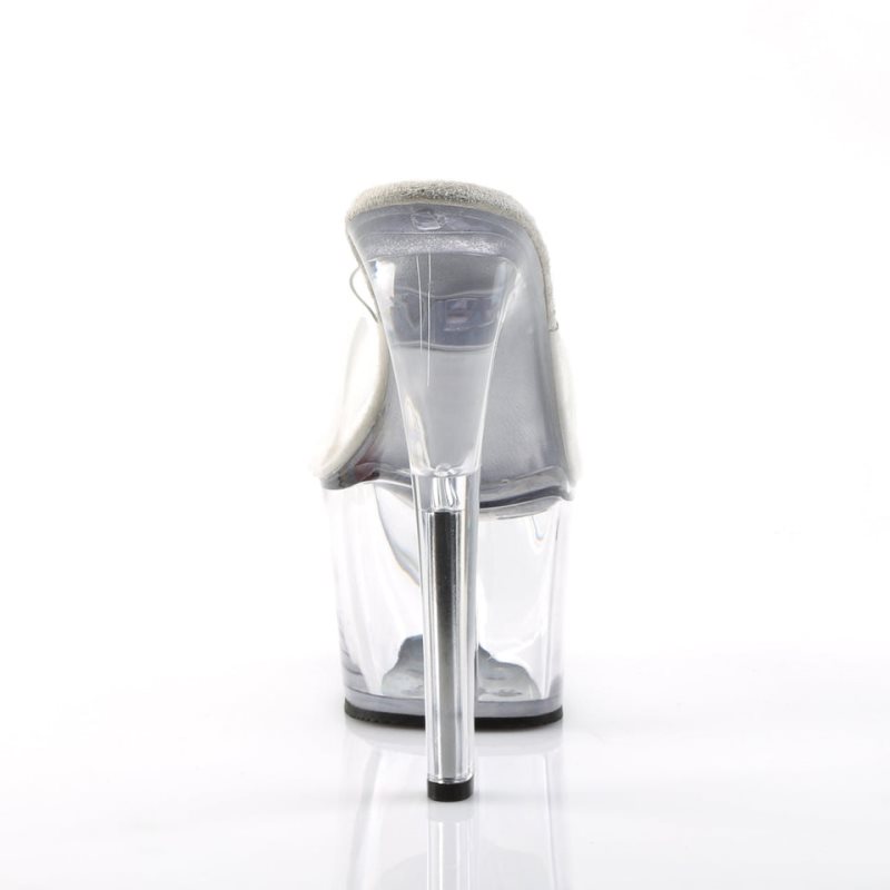 Pleaser Sky-301 Badslippers Plateauzool Dames Clear | BELGIE BELKCPUY