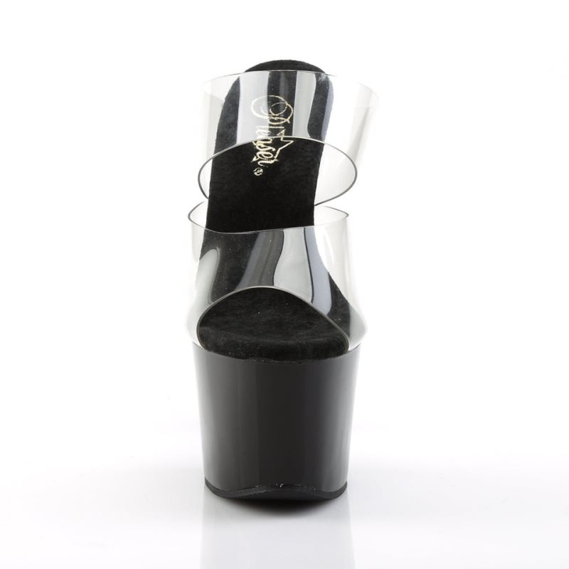 Pleaser Sky-302 Badslippers Plateauzool Dames Zwart | BELGIE BELNJGVS