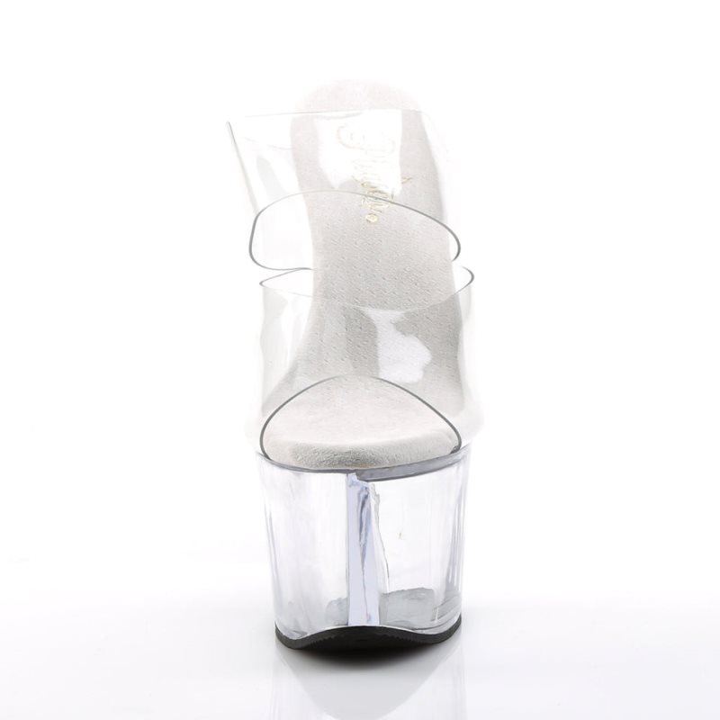 Pleaser Sky-302 Badslippers Plateauzool Dames Clear | BELGIE BEUFCWOA