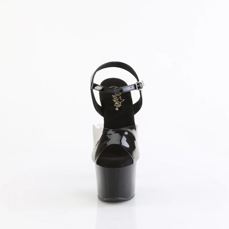 Pleaser Sky-308-1 Hakken Dames Grijs Zwart | BELGIE BEXCQFSI