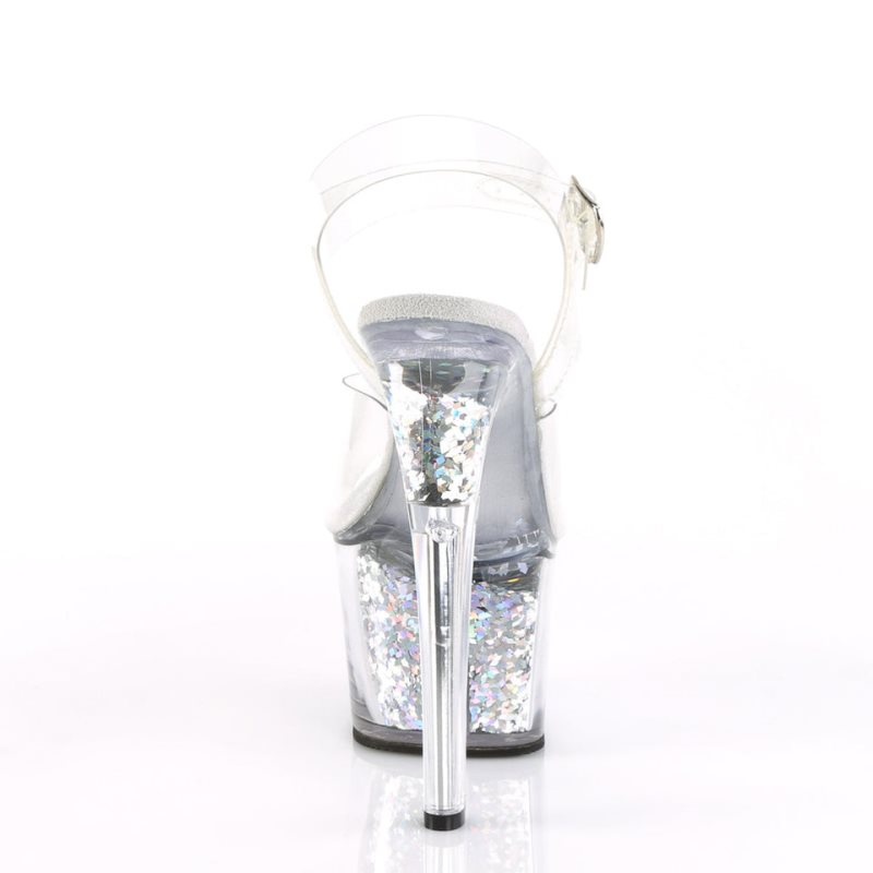 Pleaser Sky-308GF Hakken Dames Zilver | BELGIE BETARCIJ