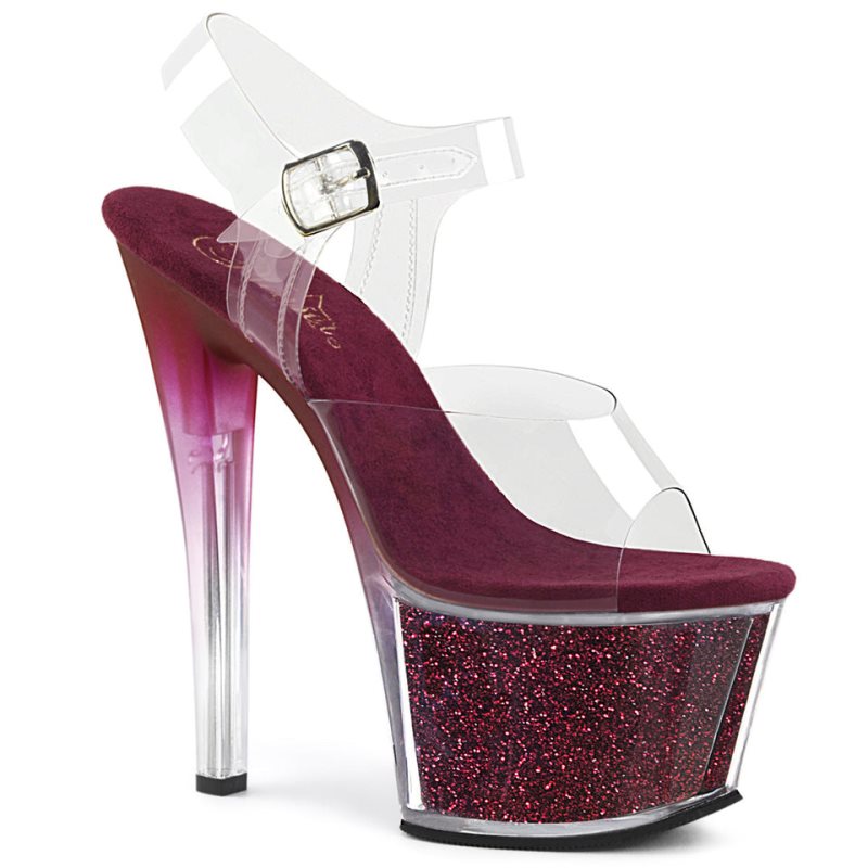 Pleaser Sky-308G-T Hakken Dames Bordeaux | BELGIE BEEWFHAD