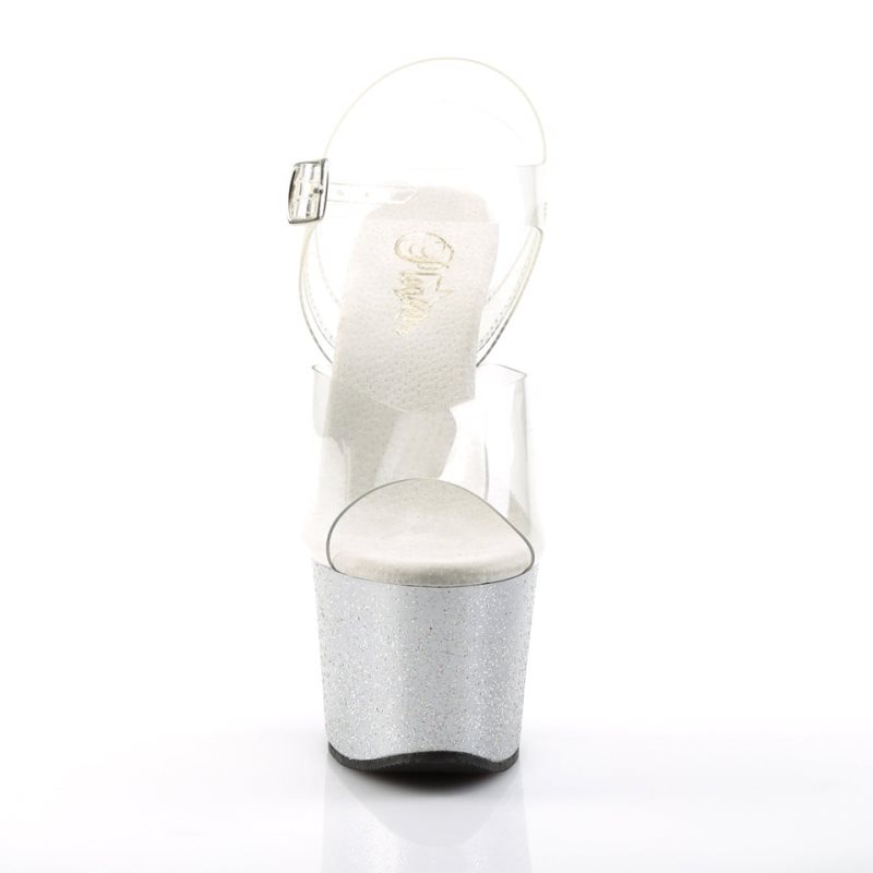 Pleaser Sky-308MG Hakken Dames Zilver | BELGIE BEQGICXO