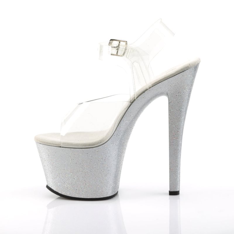 Pleaser Sky-308MG Hakken Dames Zilver | BELGIE BEQGICXO