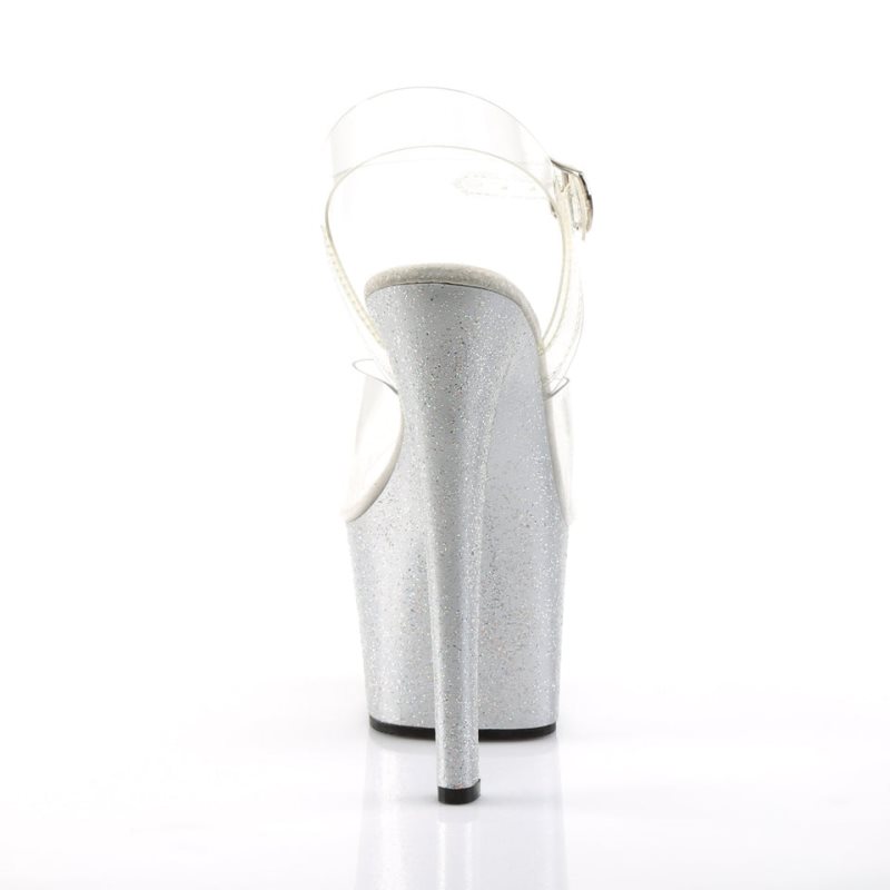 Pleaser Sky-308MG Hakken Dames Zilver | BELGIE BEQGICXO