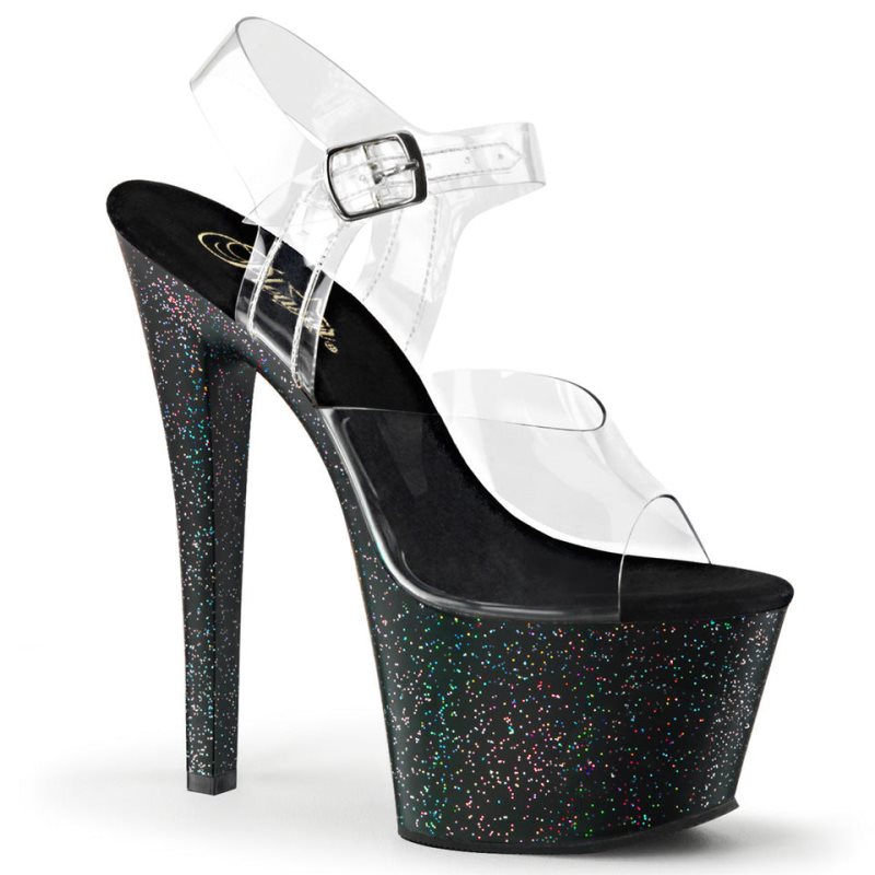 Pleaser Sky-308MG Hakken Dames Zwart | BELGIE BEAZIQMV