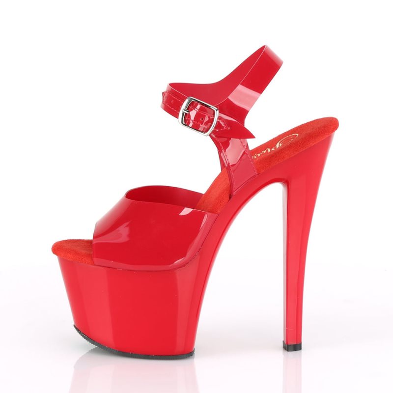 Pleaser Sky-308N Hakken Dames Rood | BELGIE BEQWNRMH